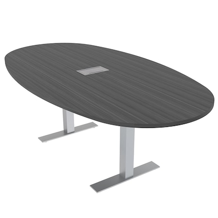 Skutchi Designs 45.25 in W, 84 in L, 29 in H, Engineered Wood Top, Grey HAR-BOVL-46X84-T-ELEC-ASIANNIGHT